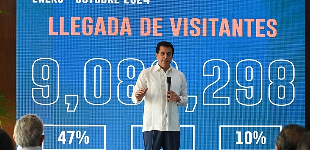 República Dominicana recibe más de 9 millones de visitantes hasta el mes de octubre 2024